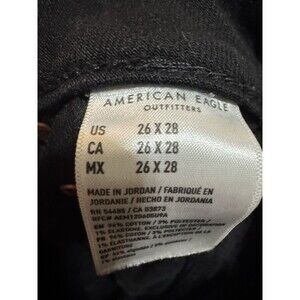 American Eagle Skinny Black Men Jeans Size 26 X28
